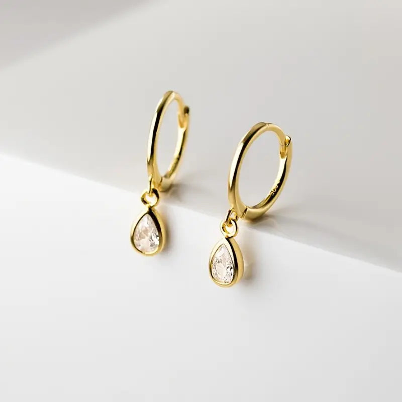 Drop & Dangle Huggies - 18k