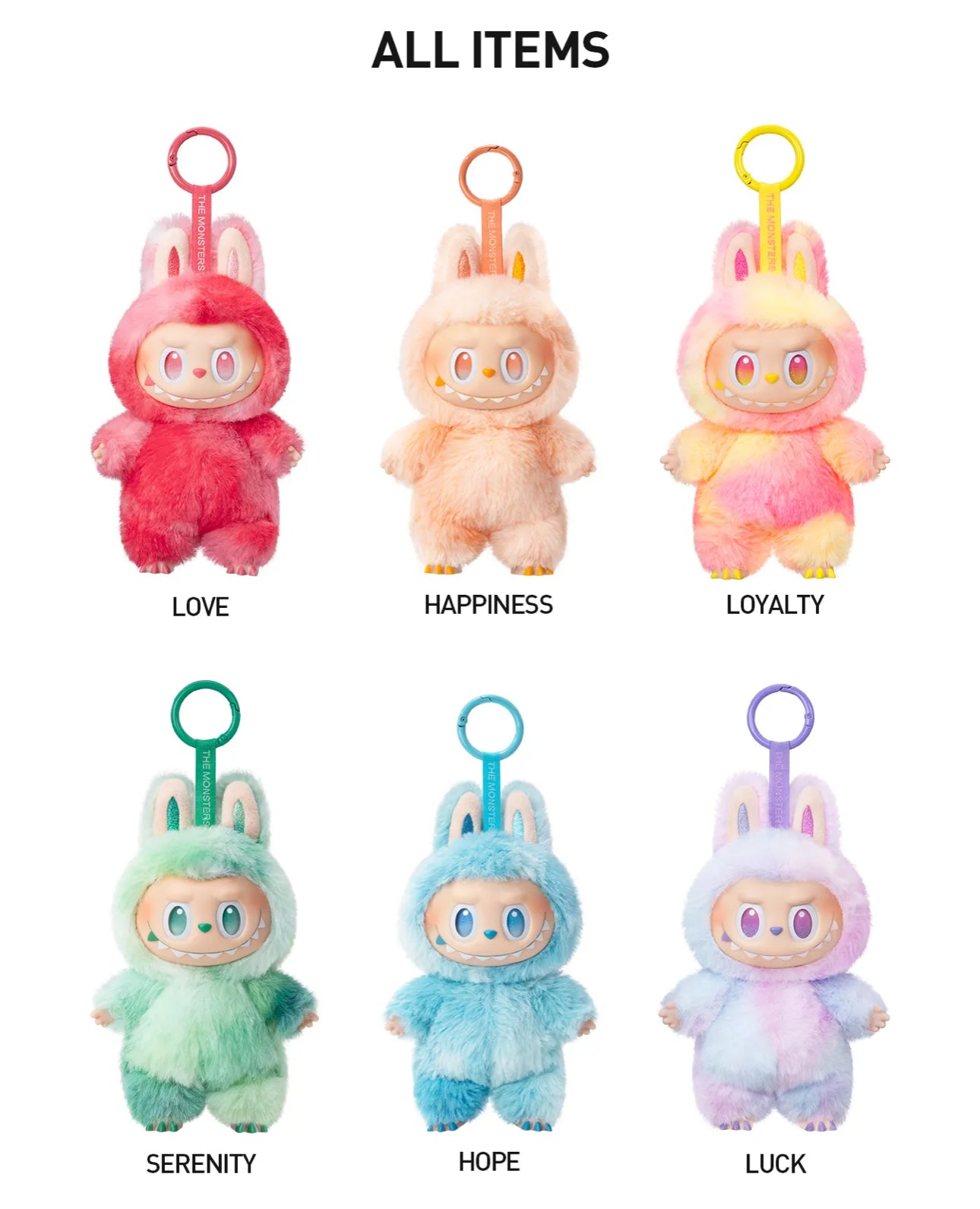 THE MONSTER Big into Energy Series- Vinyl Plush Pendant Blind Box