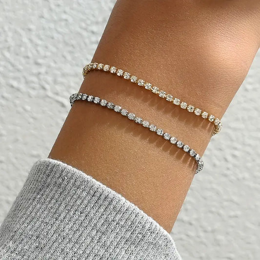 Tennis bracelet (silver)