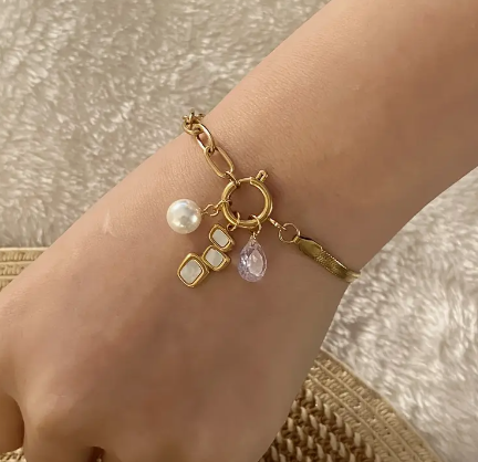Daisy Pearl Dreams Bracelet- 18k