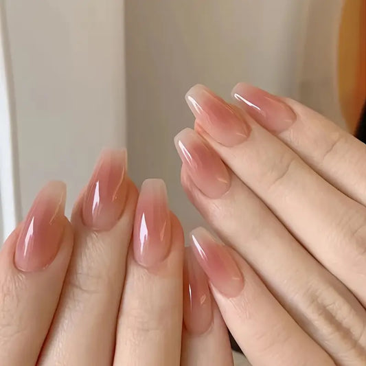 Dusty Rose French Ombre (Natural Pink Base) Nails